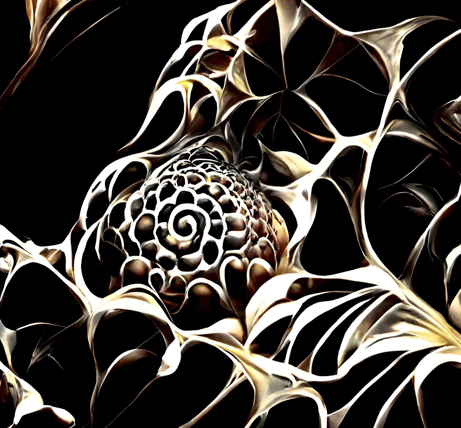 Mathematical Surrealism in Iridescent Fractals