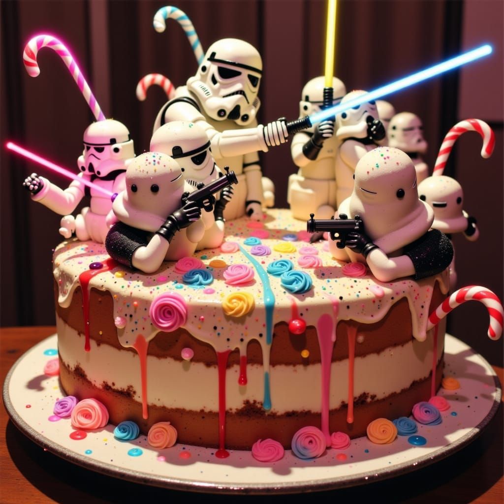 Star Wars Cake Fight: Empire Strikes Back Icing Art