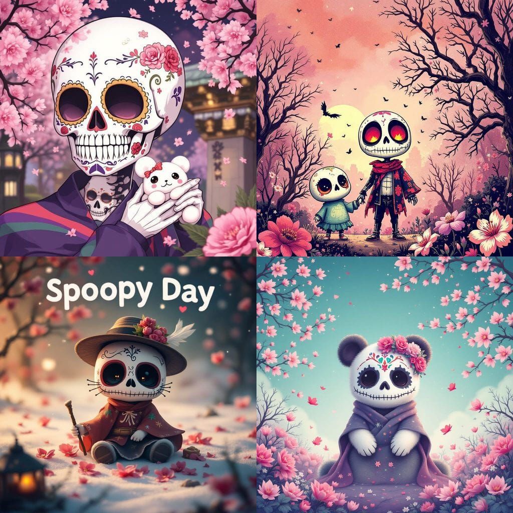 Cute Spooky Japanese Festival Poster in Hyde Park