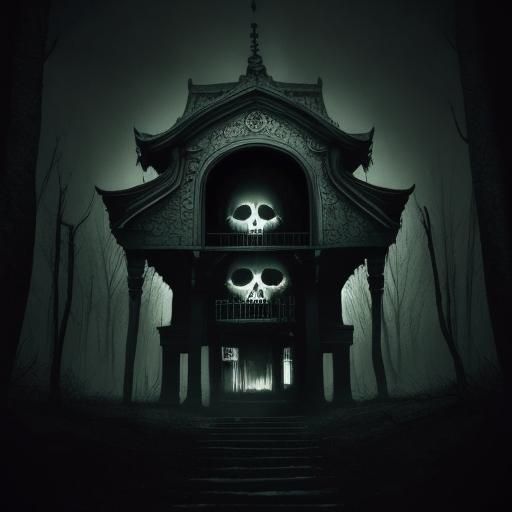 Darkness Descends: Ominous Scene in Foreboding Atmosphere