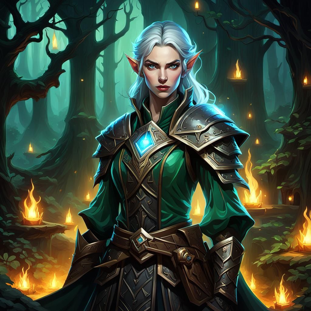 Medieval Elf in Hyperrealistic Whimsical Style