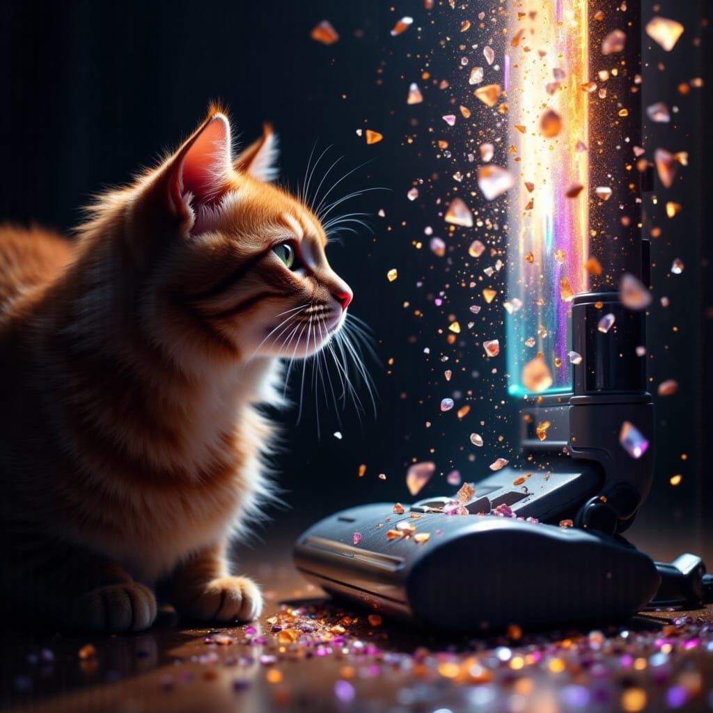 Cat's Dread: Confronting a Roaring Vacuum in Surreal Crystal...