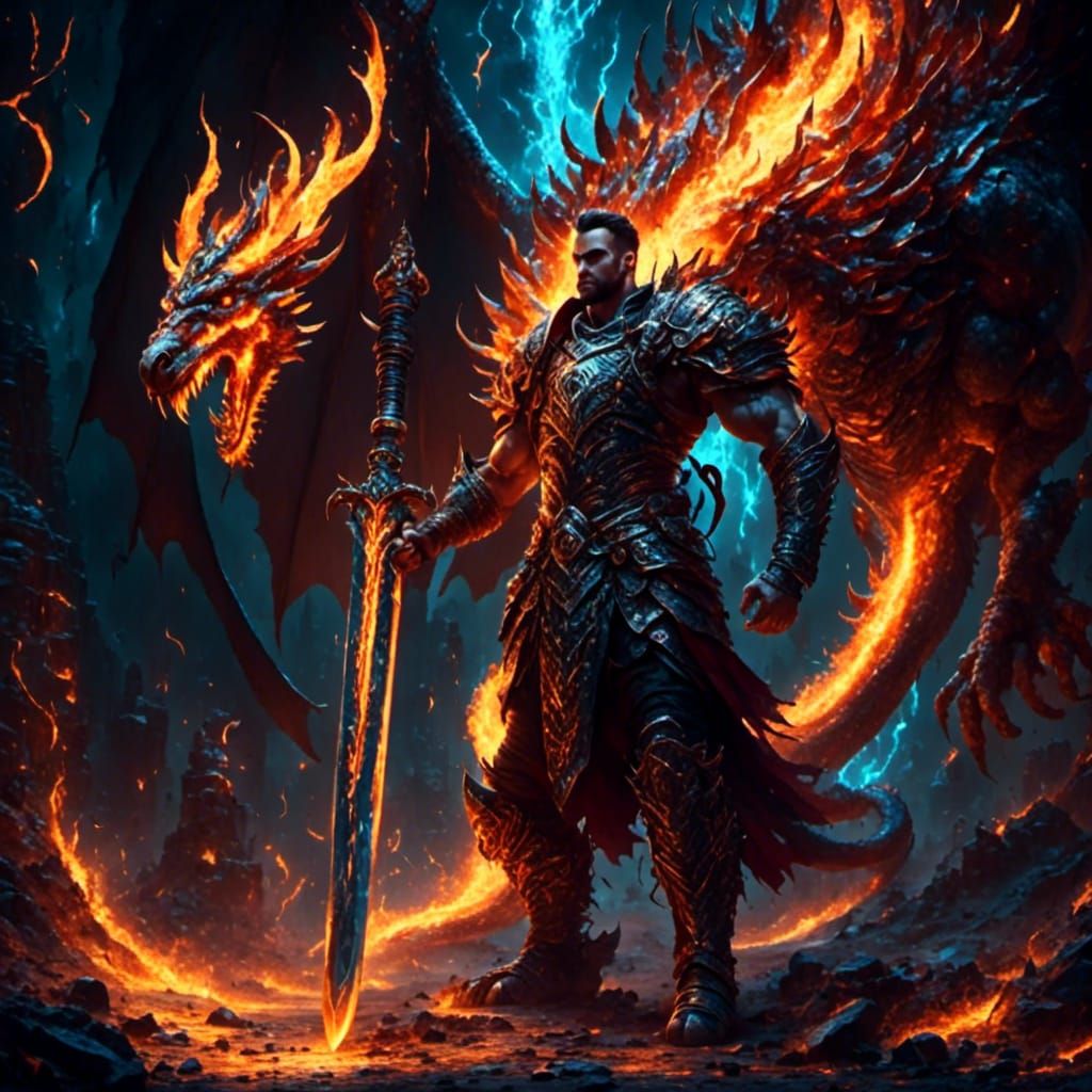 Epic Hypermaximalist Swordsmanship in Fiery Glory