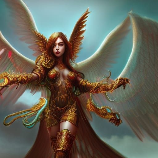 Angelic Demon Concept Art in Unreal Engine 5