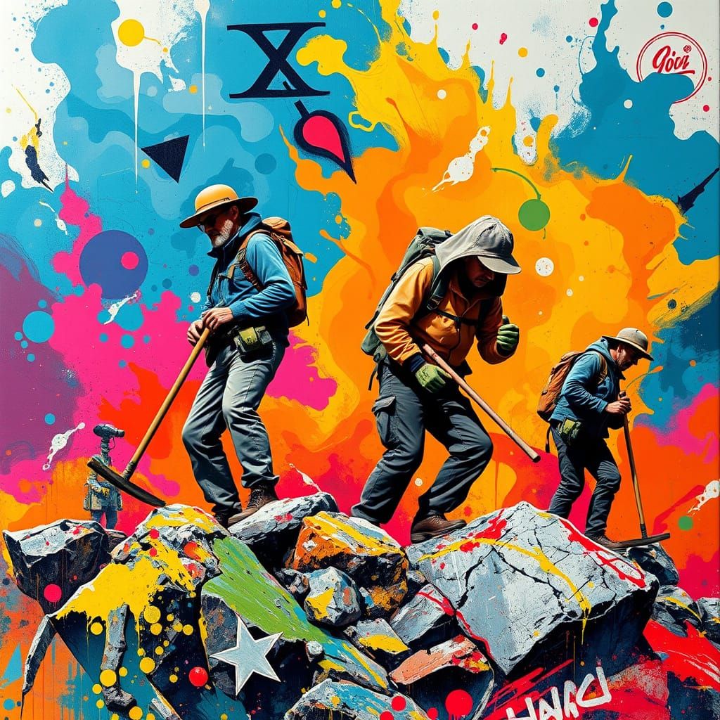 Geologists Unleash Creativity in Vibrant Graffiti Art