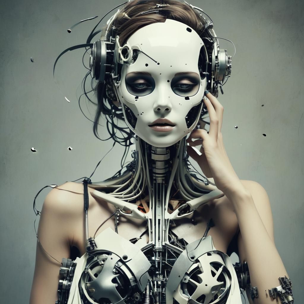 A Cyberpunk Machine's Surreal Dreamscapes