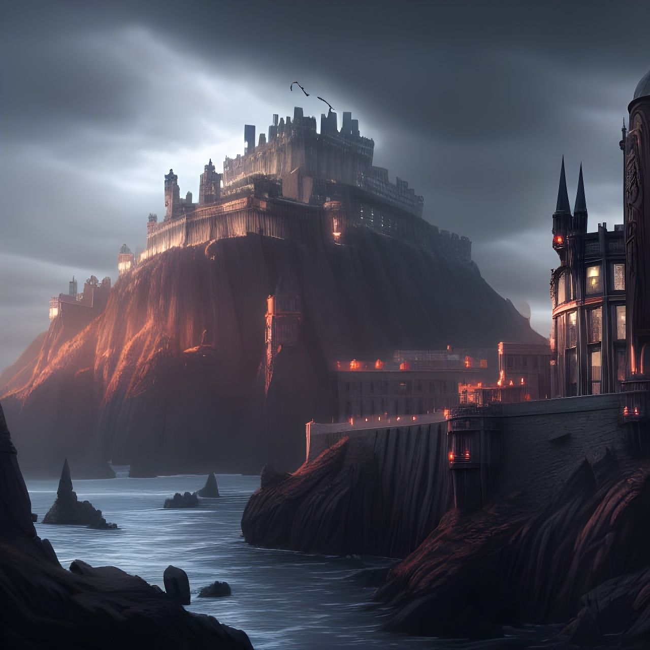 Epic Westeros Landscape in Immersive Digital Art Style