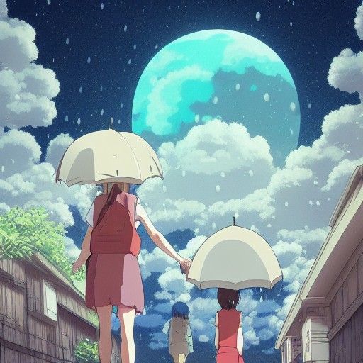 Bubbles Fall on a Peaceful Last Day of Earth