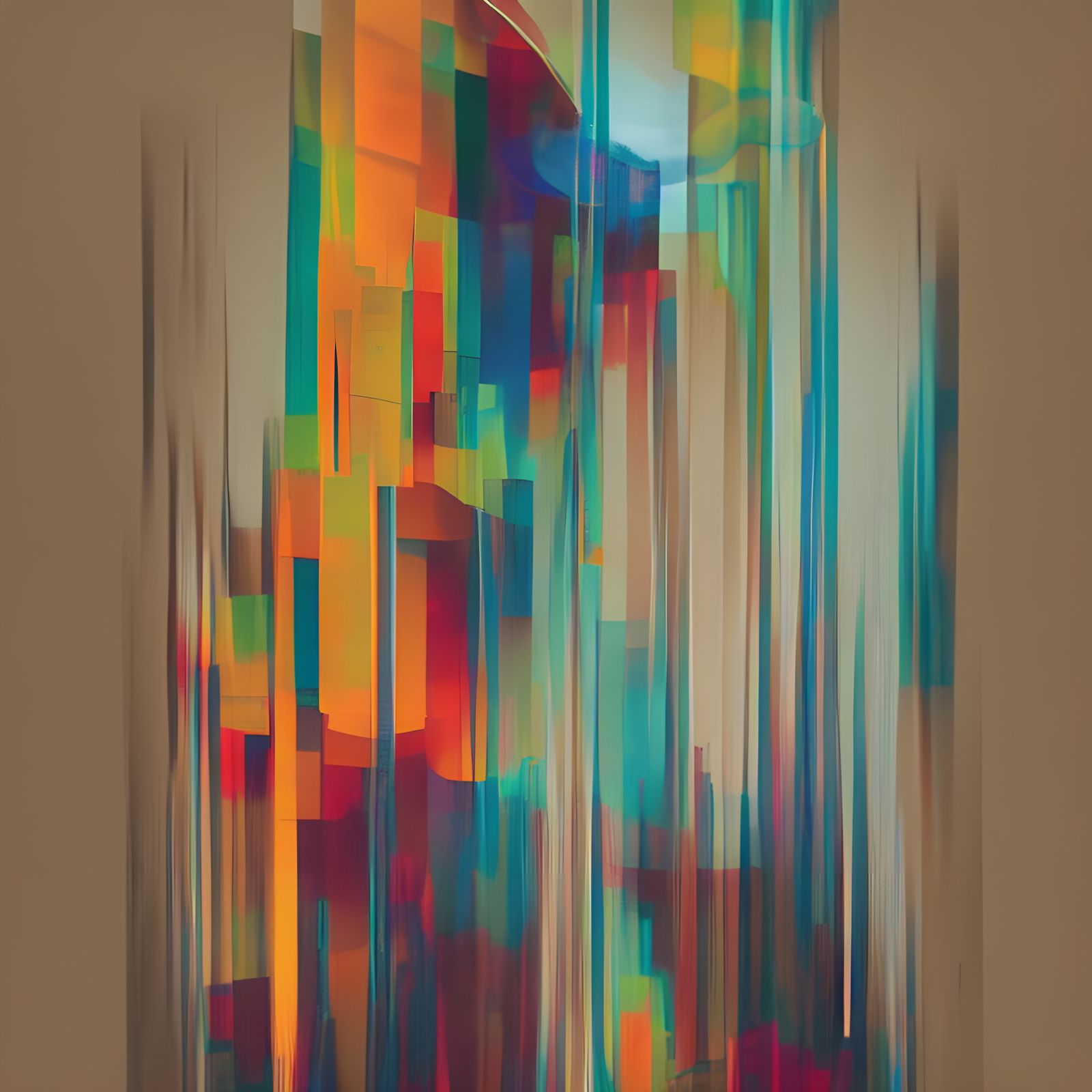 Vibrant Stripes of Dreamy Beauty in Abstract Art