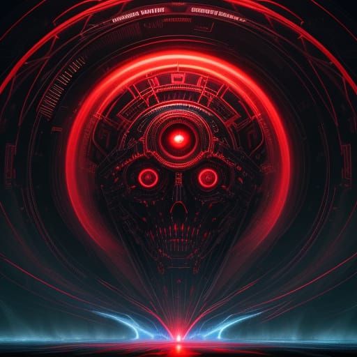 Cyberpunk Machine Prophet Rises from the Depths