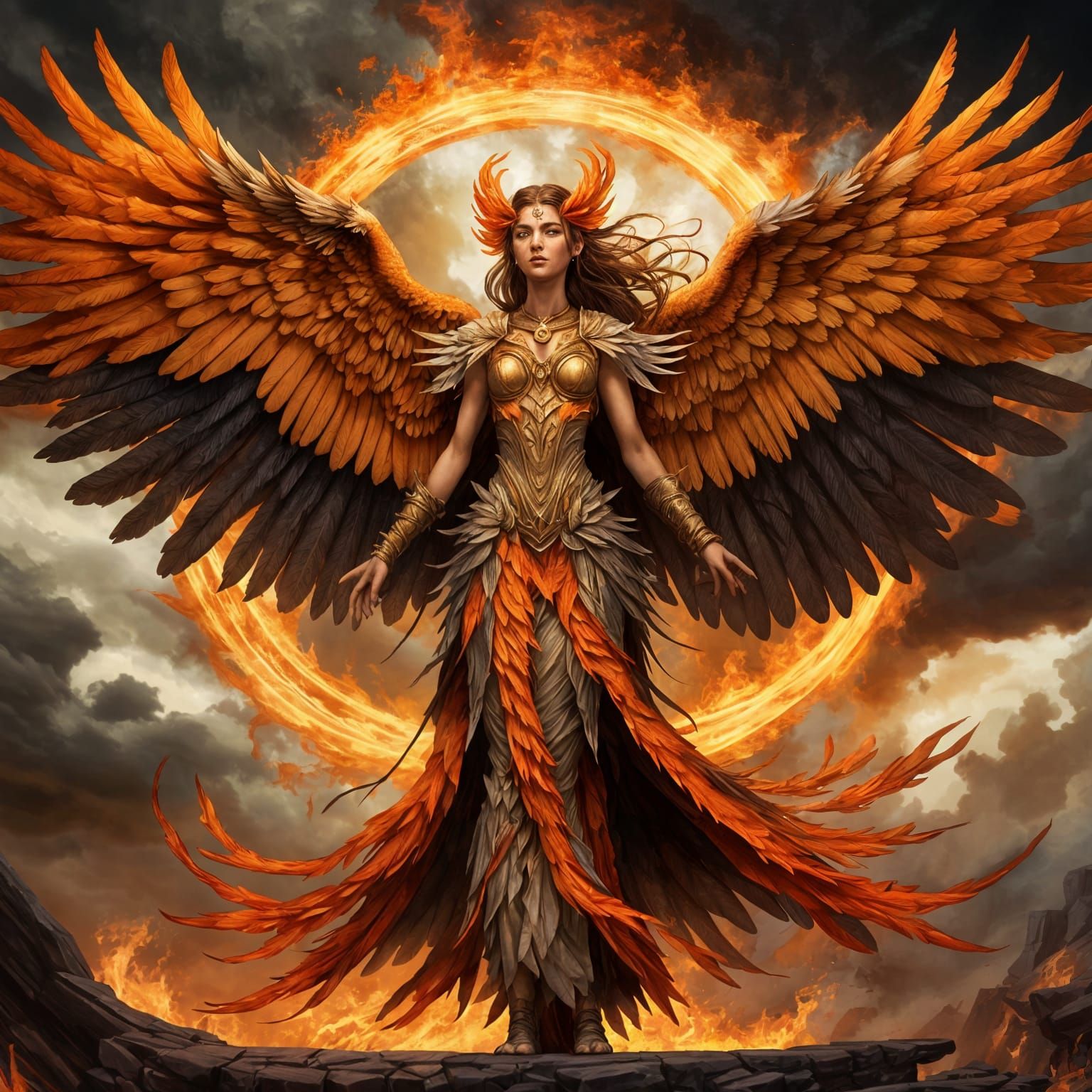 Majestic Phoenix Harpy Women