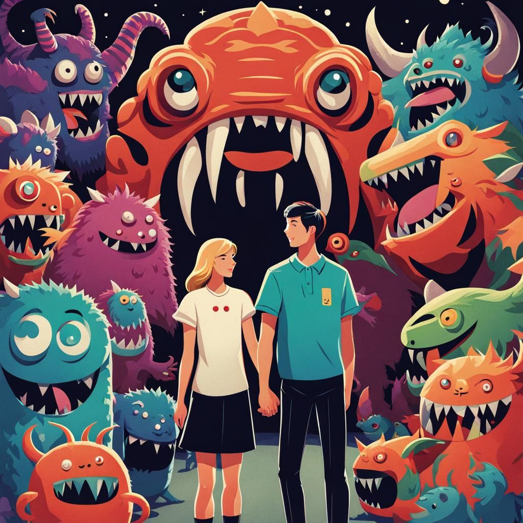 Amidst the Chaos, Love Dances in Cyberpunk Style