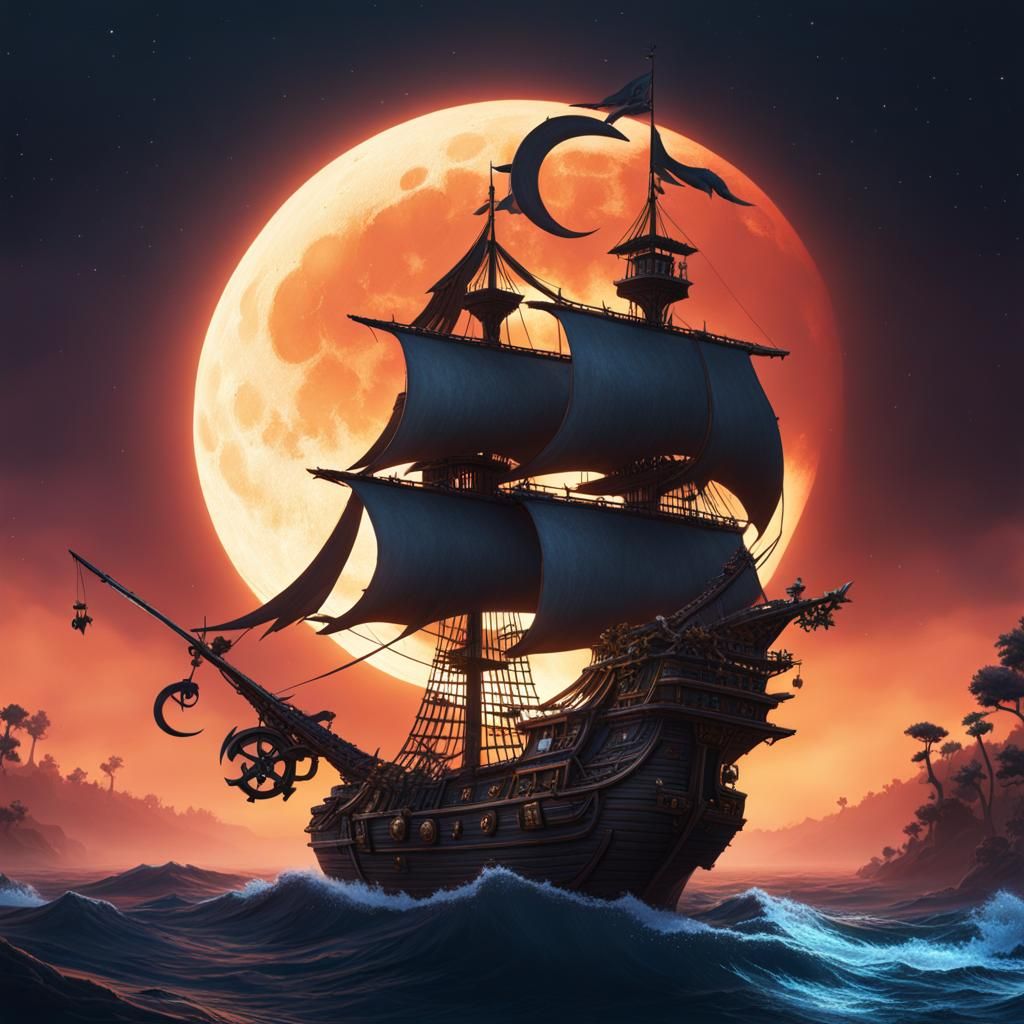 Fantastical Pirate Sky in Deep Color