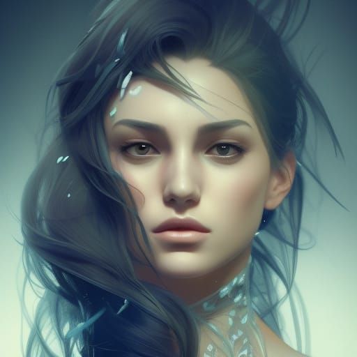 Cyberpunk Fashion Portrait in Triadic Colors