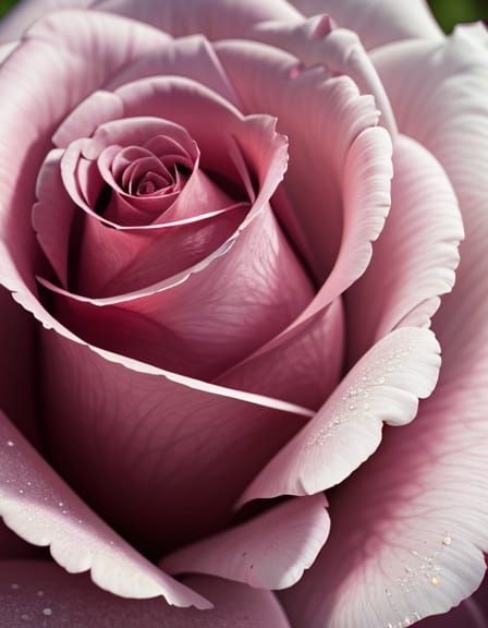 Stunning Pink Rose Portrait in Cinematic Detail