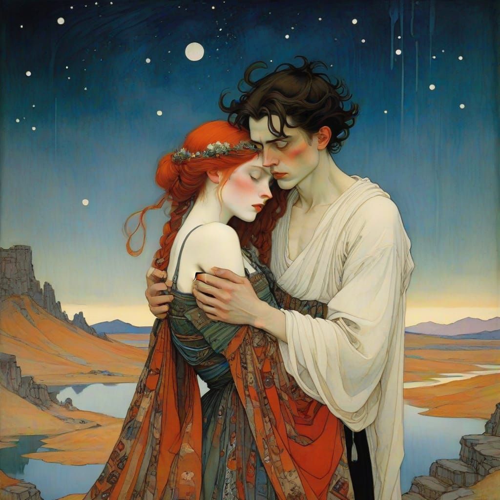 Ethereal Fairytale Scene as Detailed Matte Painting