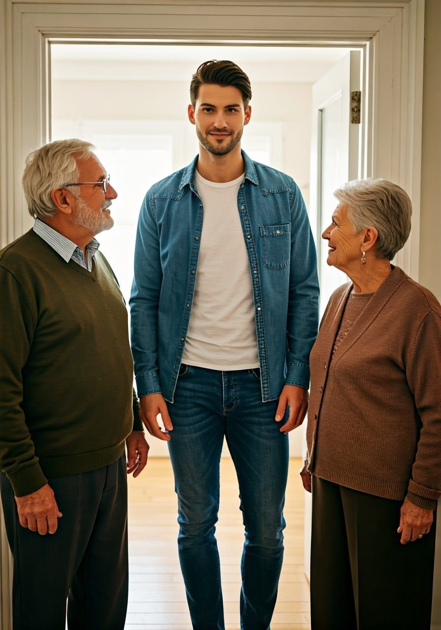 A Heartwarming Family Reunion in Golden Light