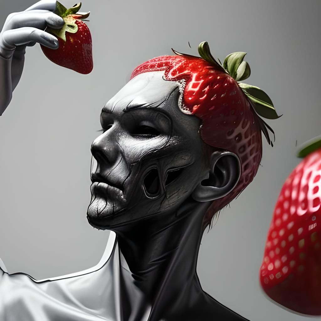 Strawberry in Foreboding Smoky Night