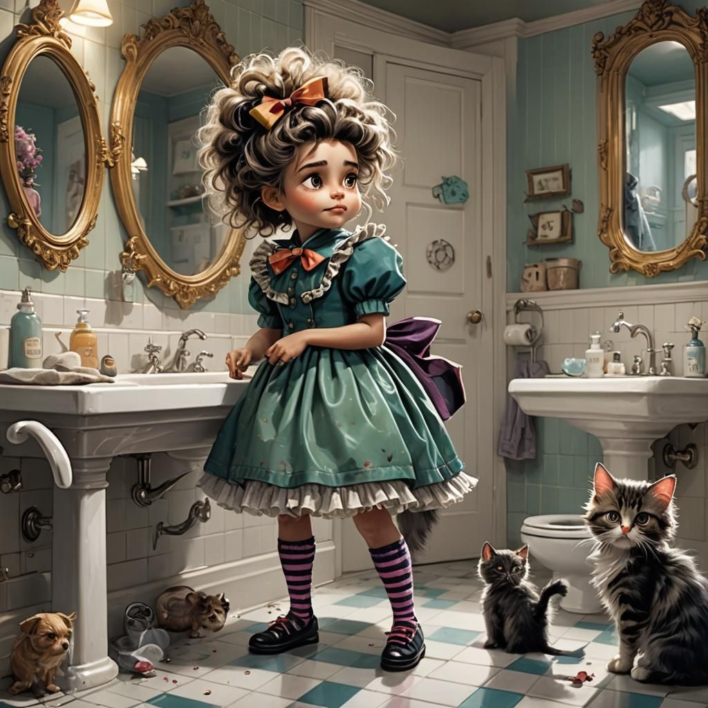 Whimsical Fantasy Character in Vivid Colors