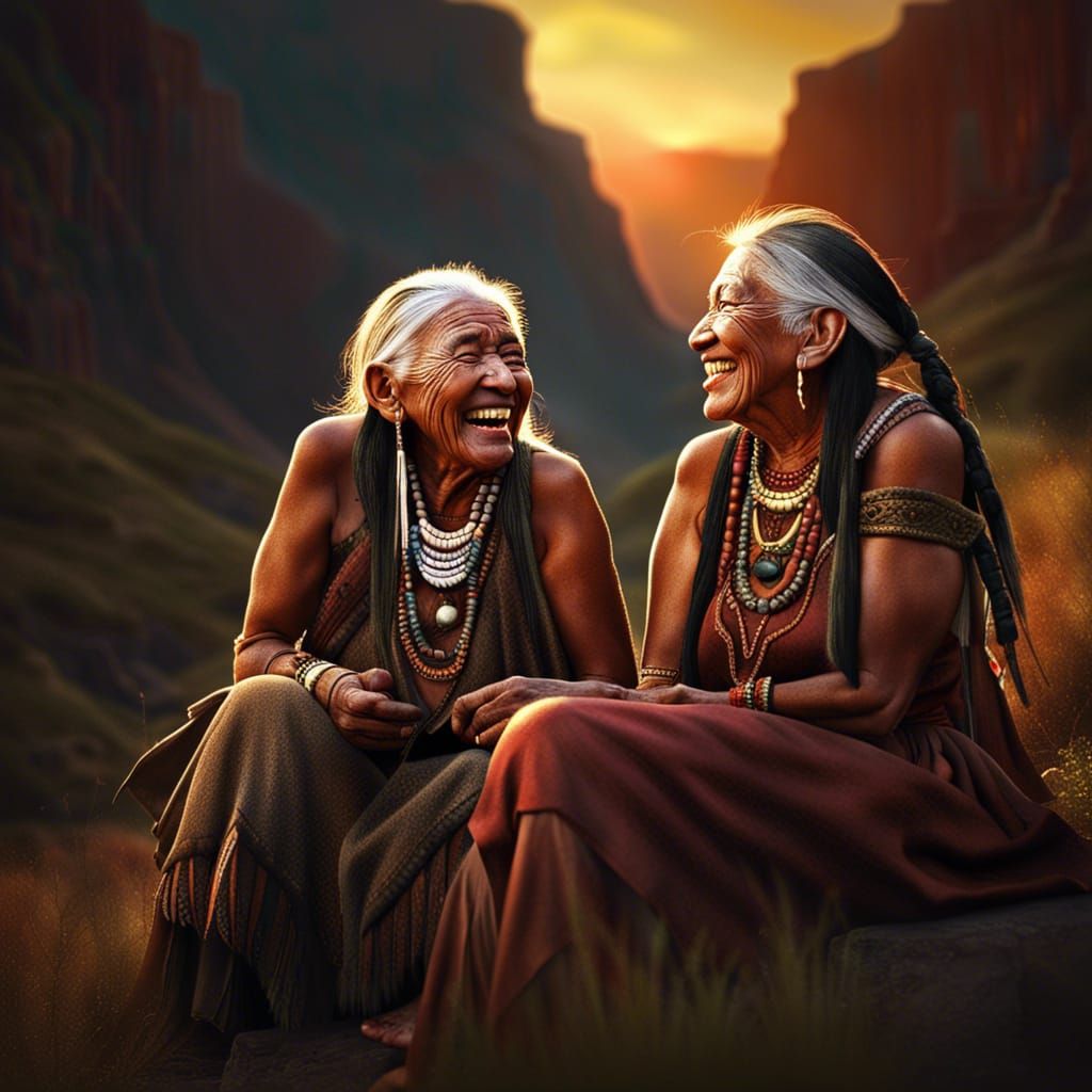 Sisters in Sunset Harmony