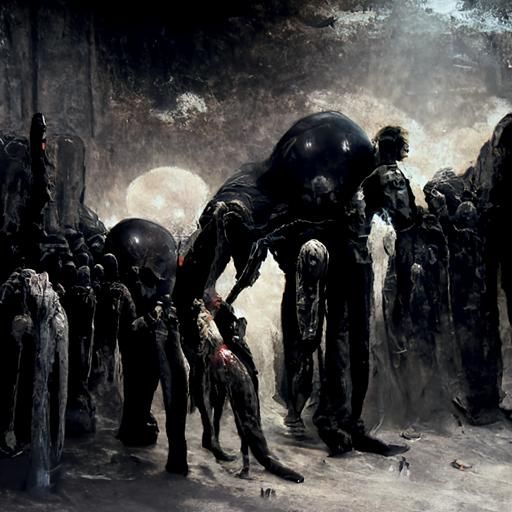 Dark Fantasy Landscape in the Spirit of Gustave Doré
