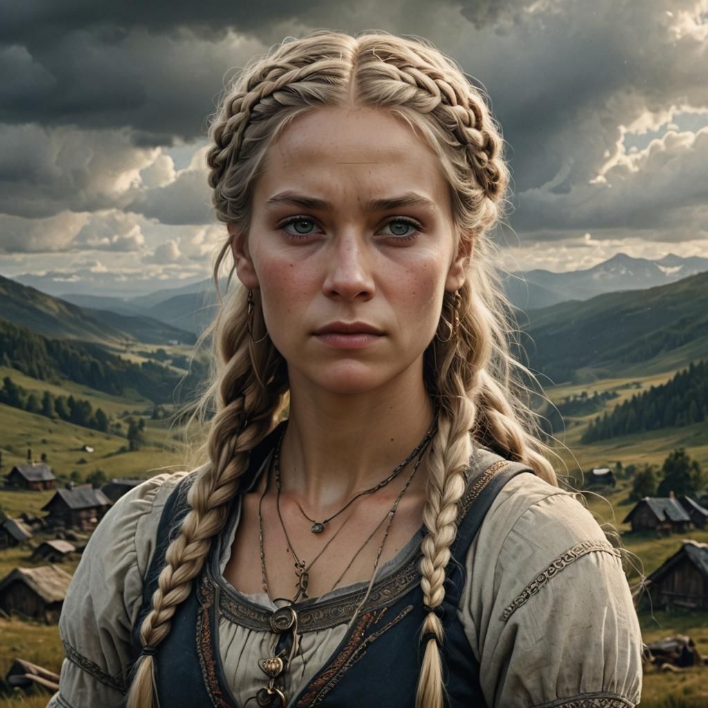 Ethereal Swedish Pagan Prophetess in Trance