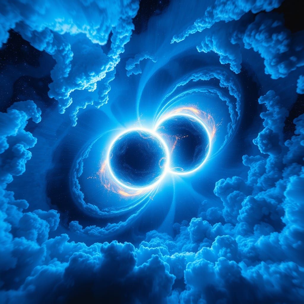 Blue Neutron Star Pair Creates Kilonova