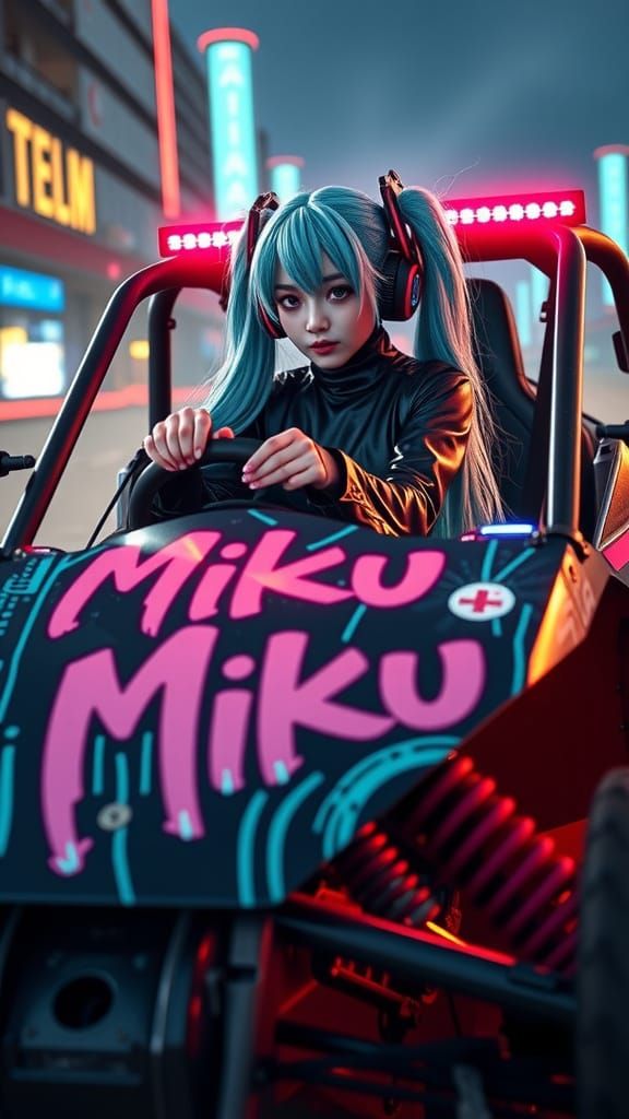 Cyberpunk Road Warrior Miku