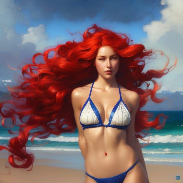 Red-Haired Beauty in Vivid Detail