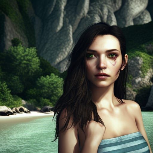 Sardinian Sea Siren in Vivid Colors