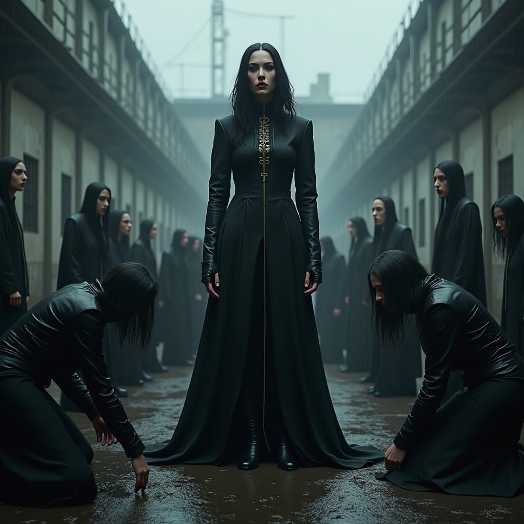 Governess Mistress DeAth Enforces Discipline in Dystopian Pr...