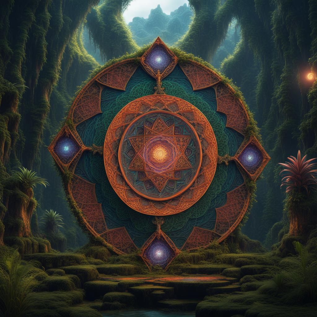 Sacred Geometry Goddess of Ayahuasca