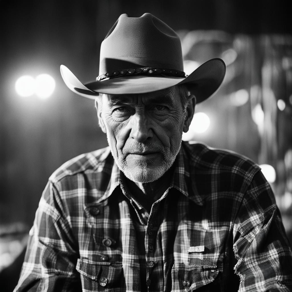 A somber cowboy!!