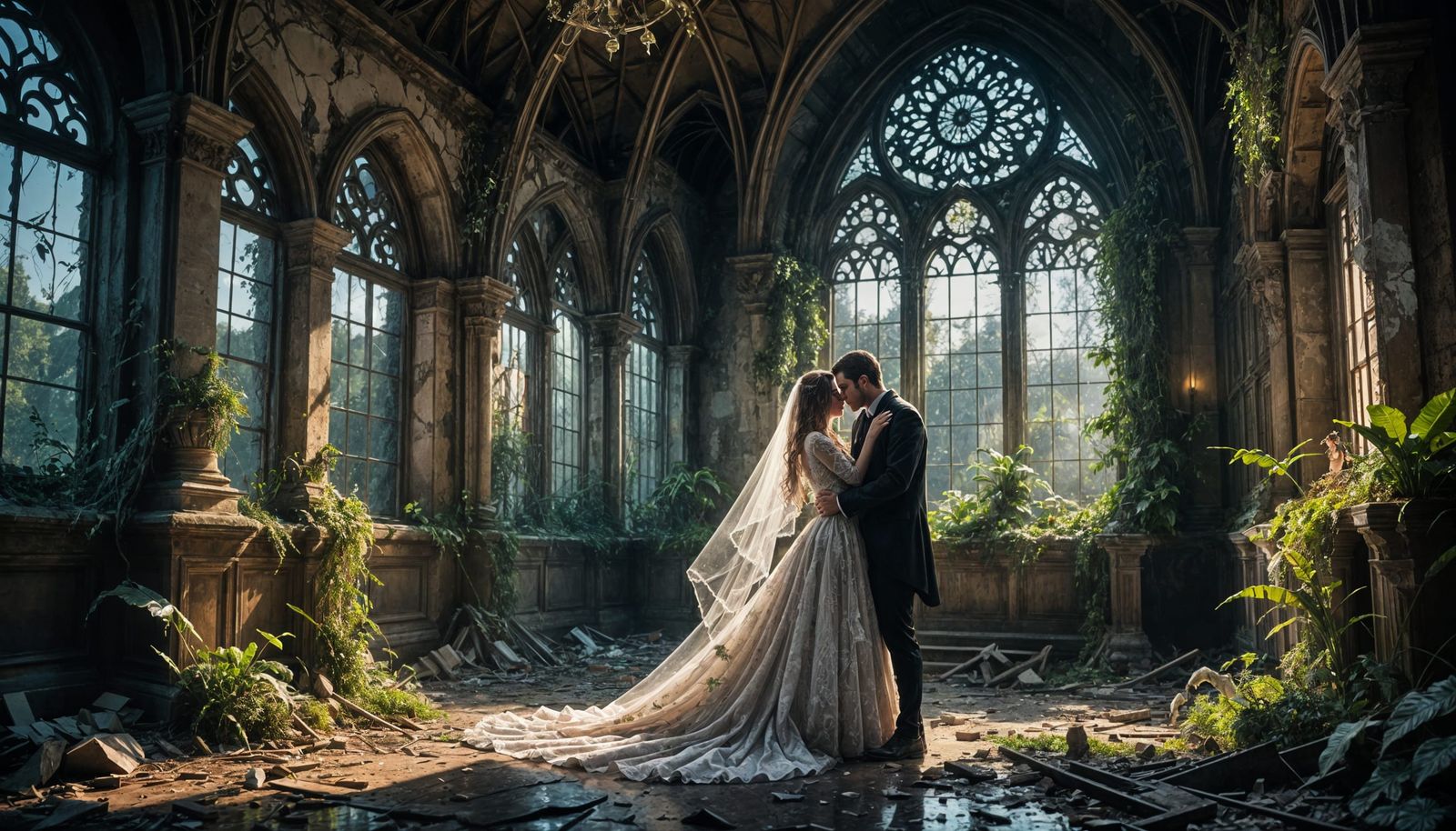 Ghostly Couple Dances in Abandoned Chapel