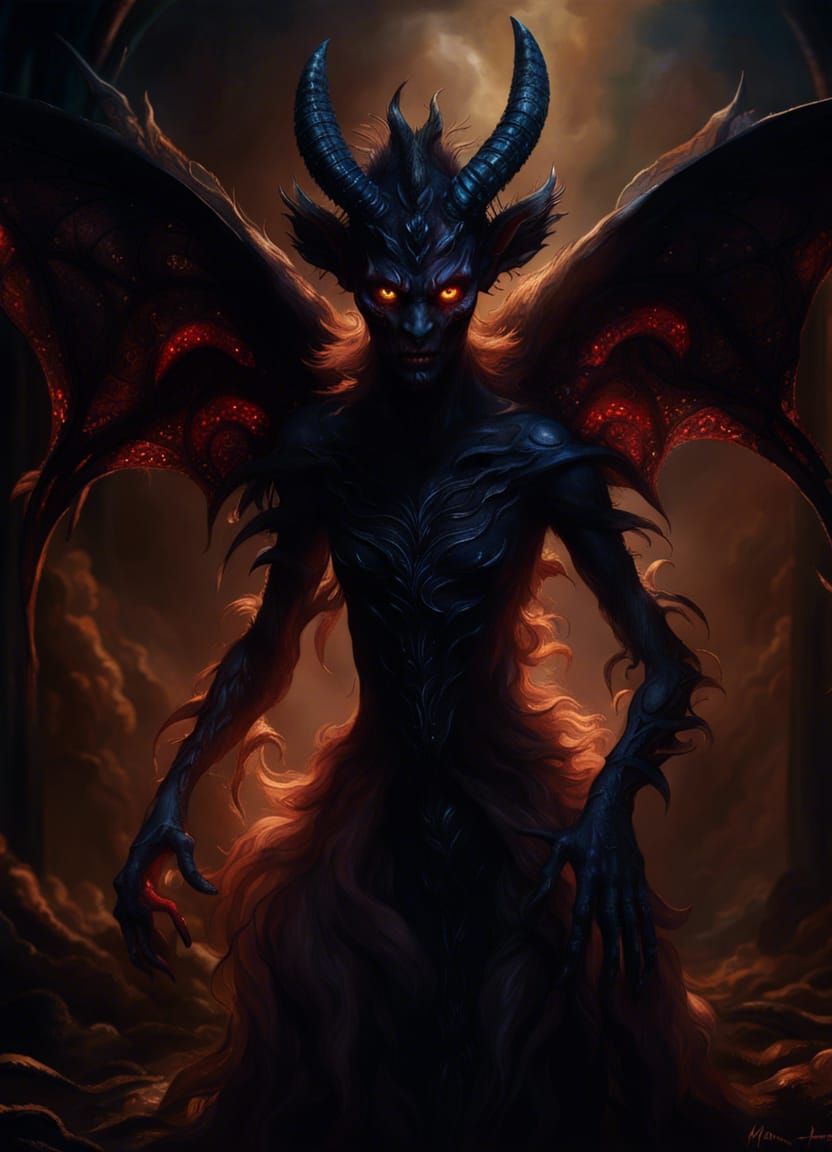 Epic Shadow Monster in Vibrant Colors