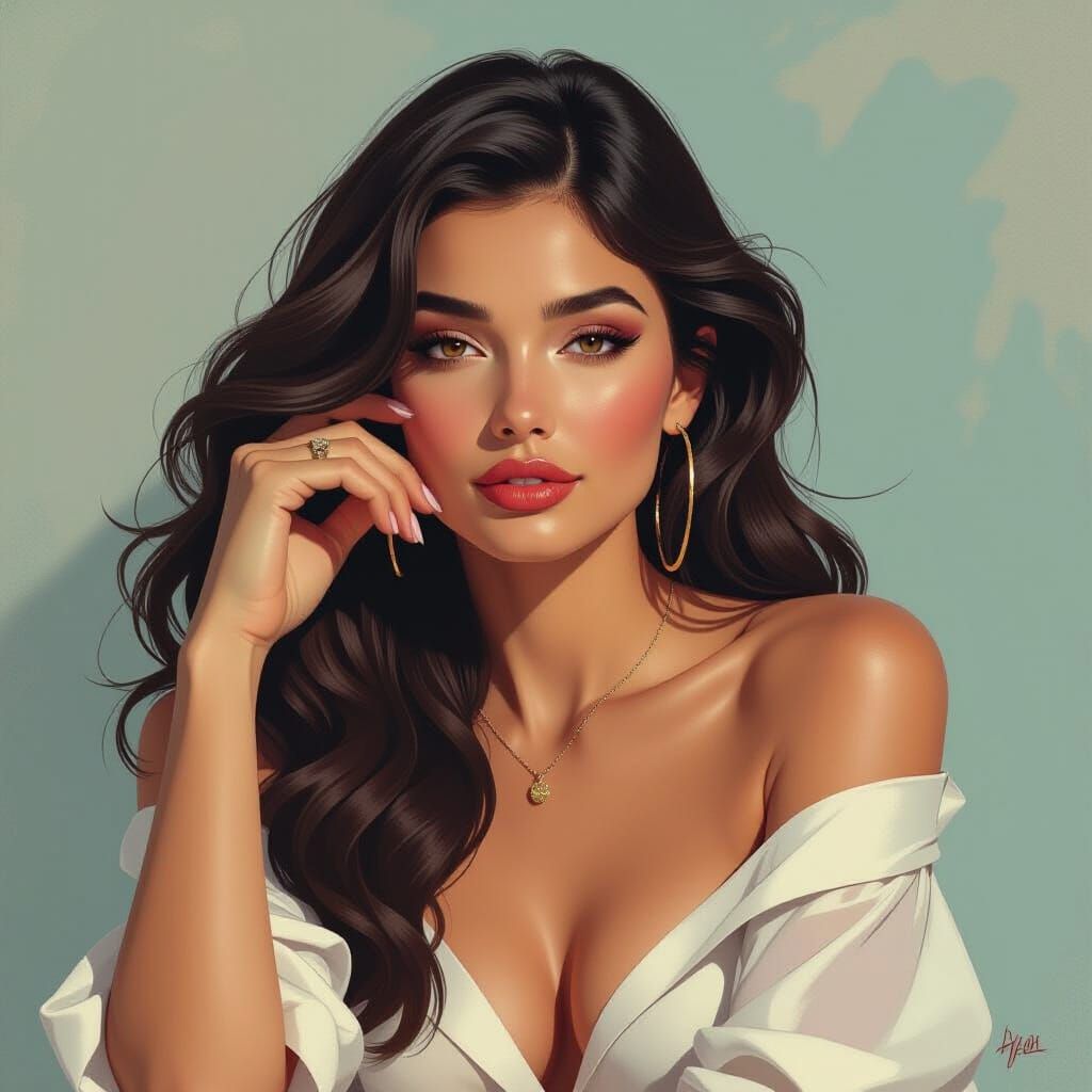 Mediterranean Tranquility in Pastel Watercolors