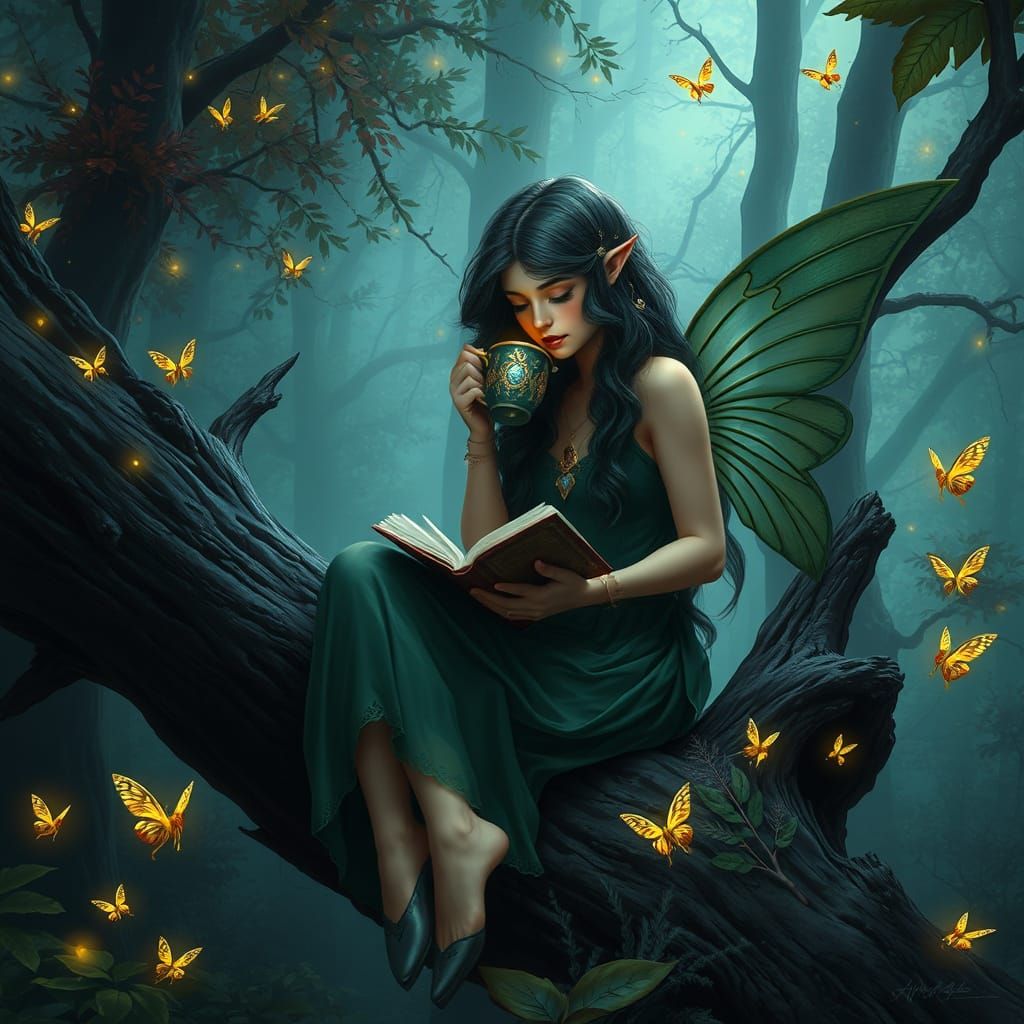 Forest Nymph in Enchanted Glade