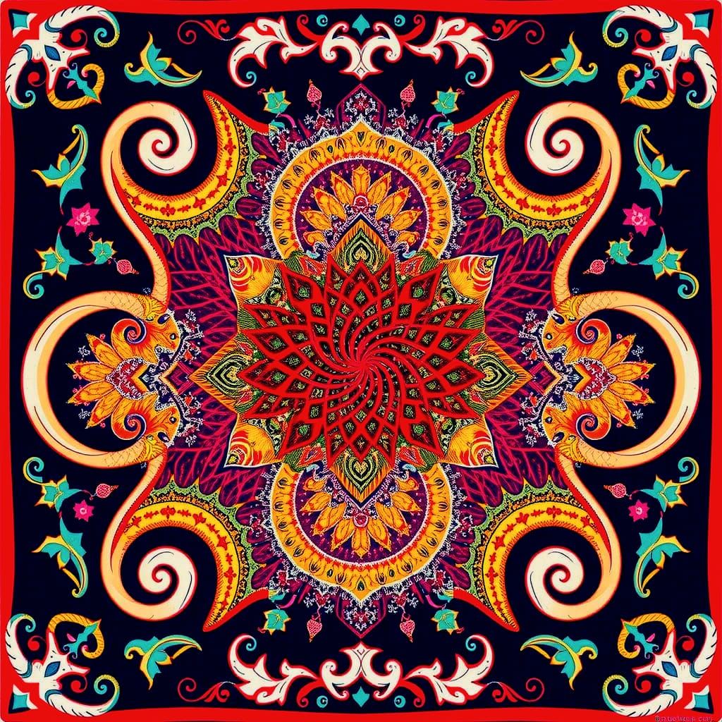 Abstract Swirling Forms in Dynamic Motion