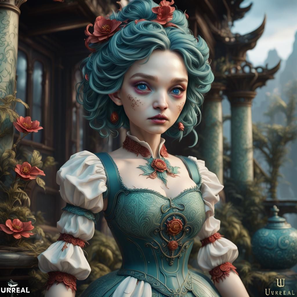 Mysterious Kappa Doll in Vibrant Colors