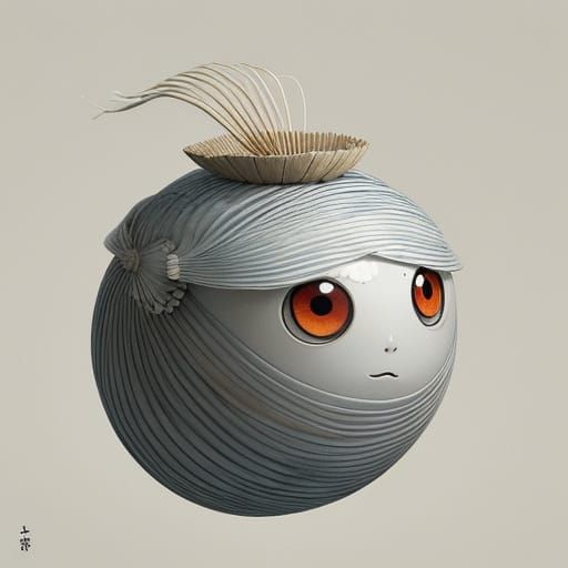 Ethereal Clam Spirit with Kite Ribbons