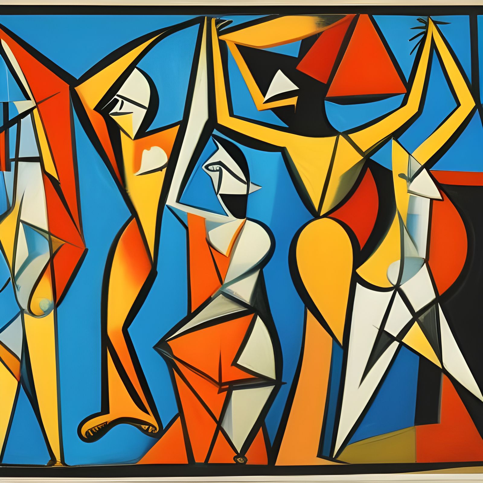 Dancers in Cubist Style