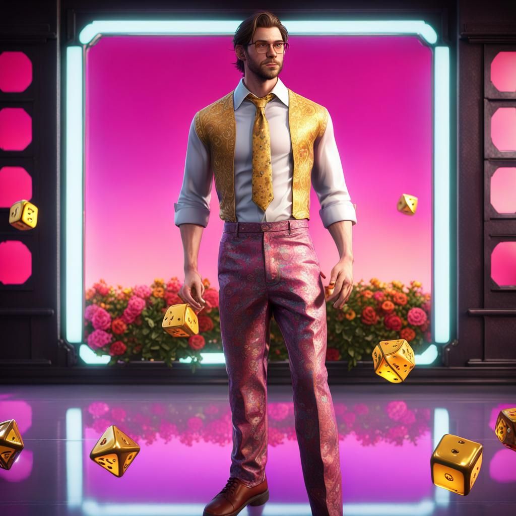 Photorealistic Portrait of a Comedian in a DND Shop