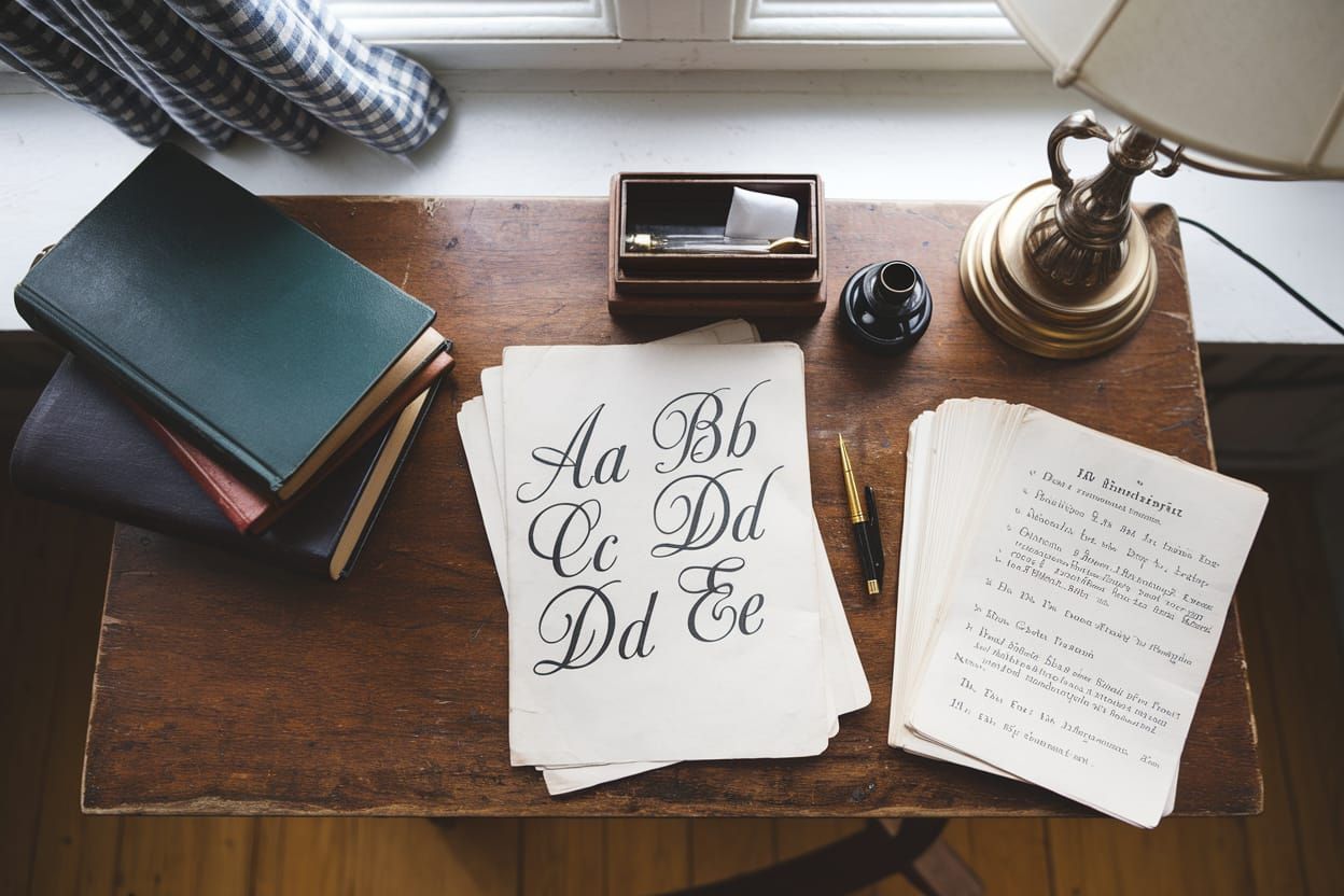 A Timeless Victorian Study in Elegant Cursive Script