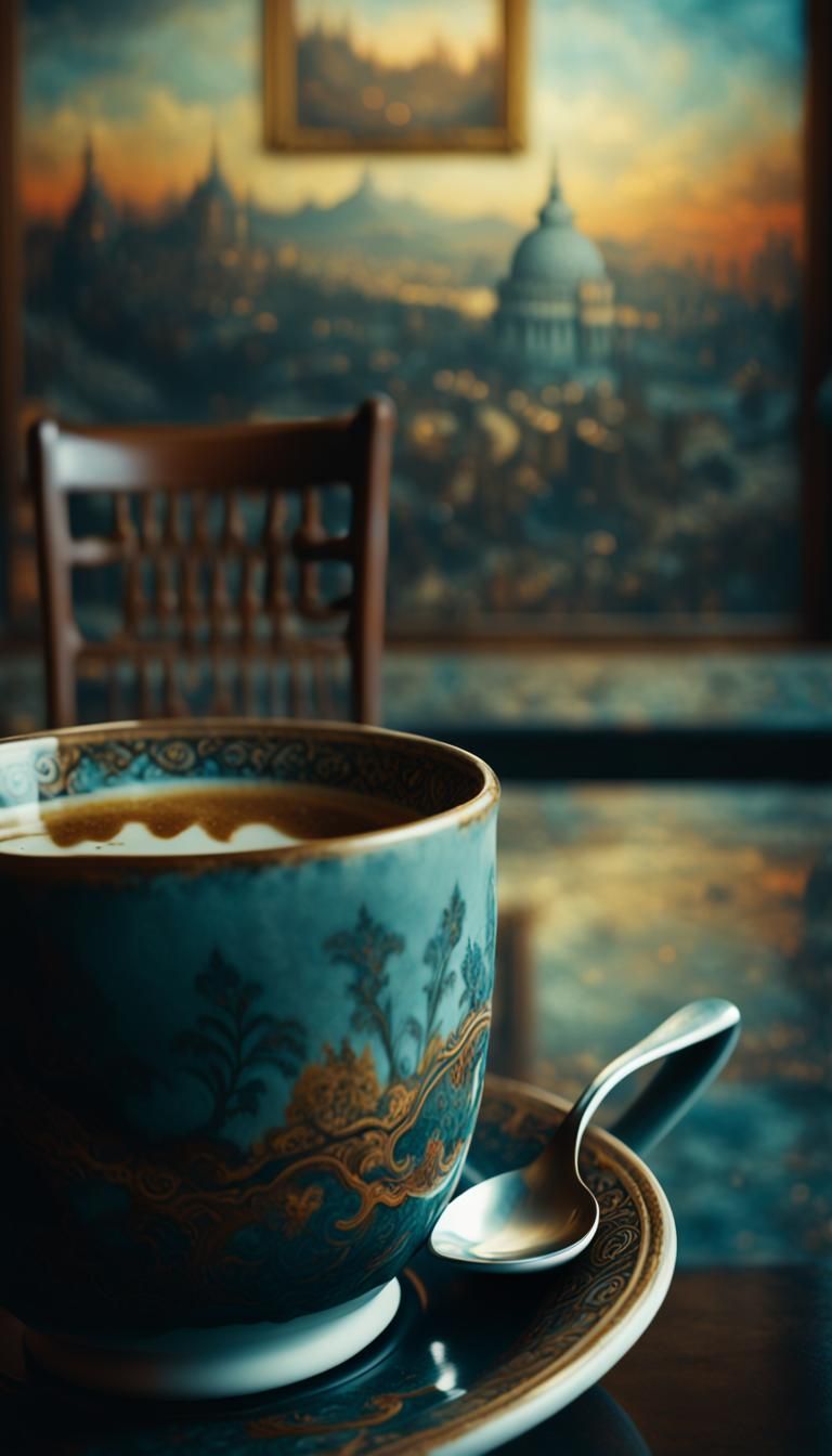 Museum Masterpiece: Grandiose Coffee Scene