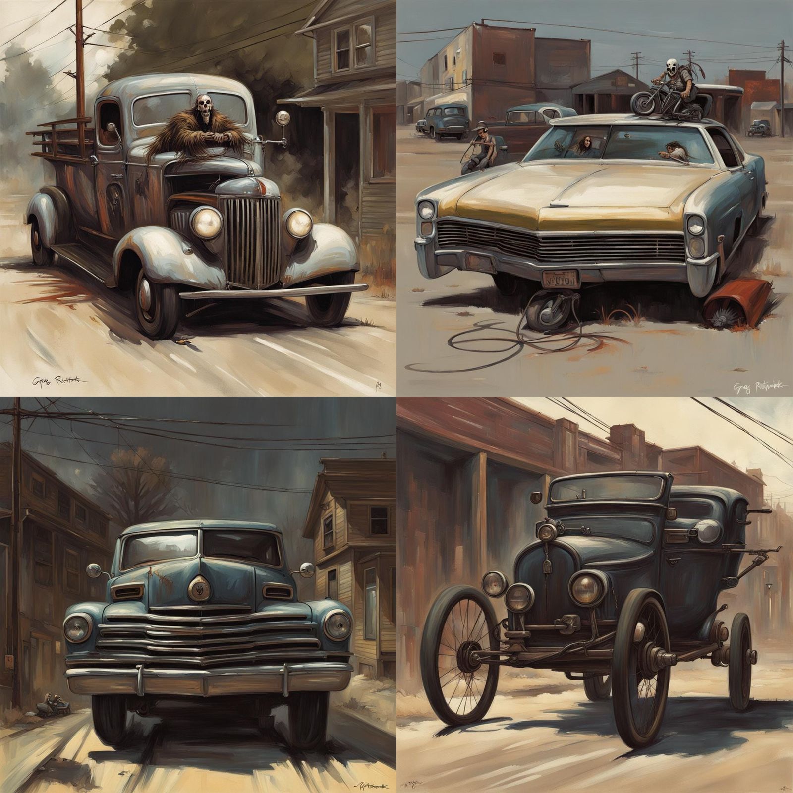 Dark Fantasy Vehicles in a Futuristic World