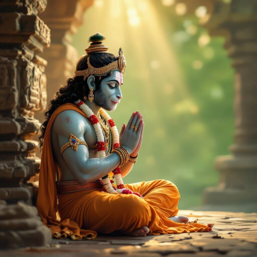 Astronaut Witnesses Divine Hanuman in Devotion