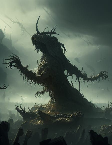 Evil Bipedal Horror Emerges from the Shadows