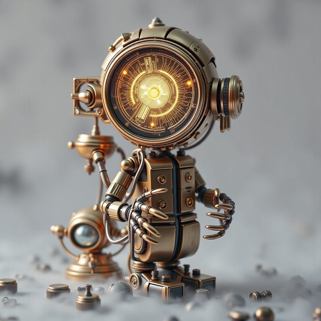 Futuristic Node in Neon-Lit Industrial Landscape