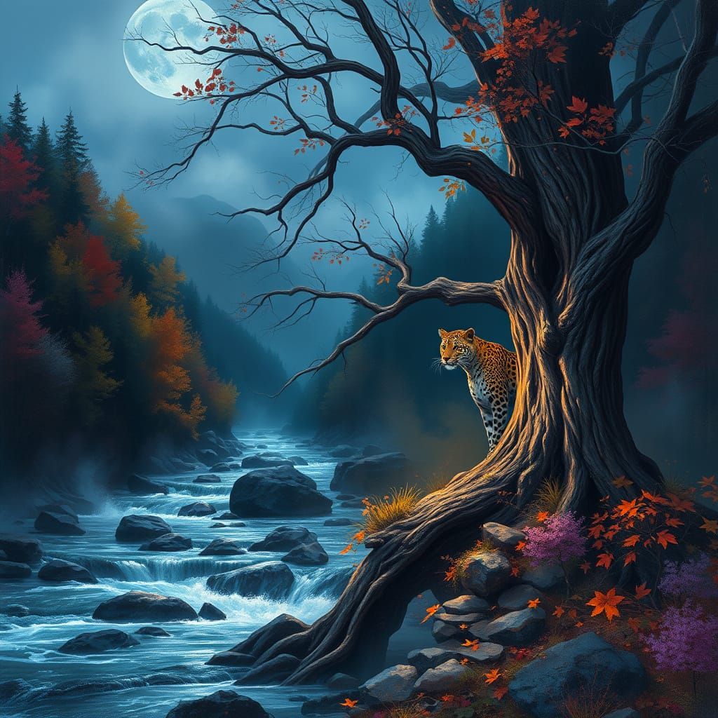 Ethereal Swiss Alps Landscape at Dusk