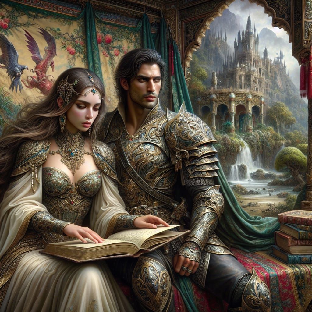 Felidias and her husband Ghoreth - King and Queen of the kingdom of Feleric